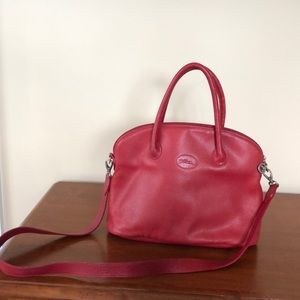 Authentic Longchamp Red Leather Handbag